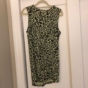 LNA leopard tank dress